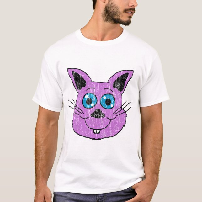 Purple Bunny Head T-Shirt (Front)
