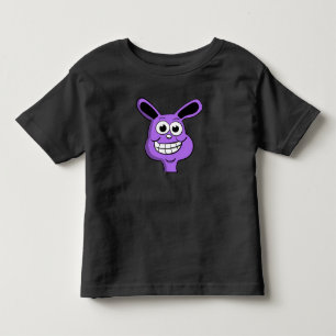 Purple Bunny Head Toddler T-Shirt