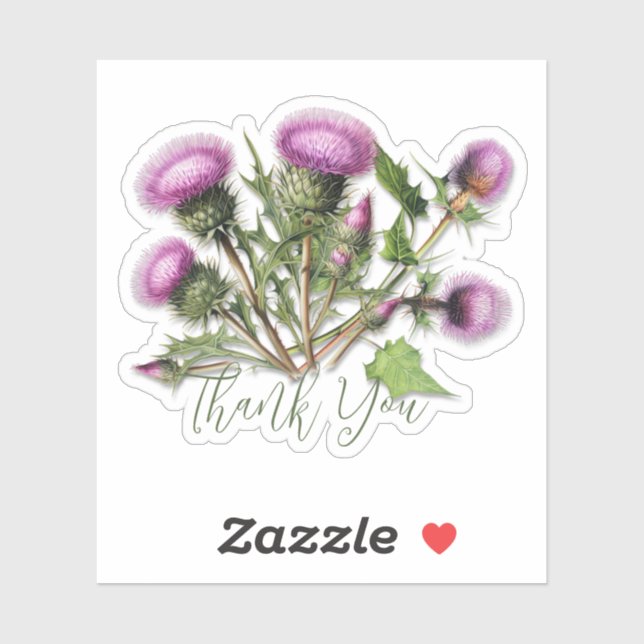 Purple Burdock Herbal Thank You (Sheet)