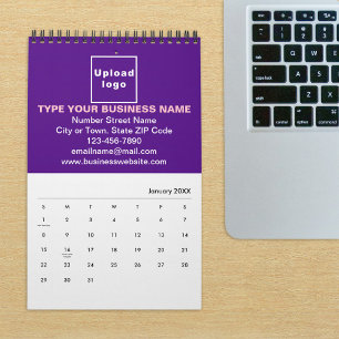 Purple Business Brand on Calendar
