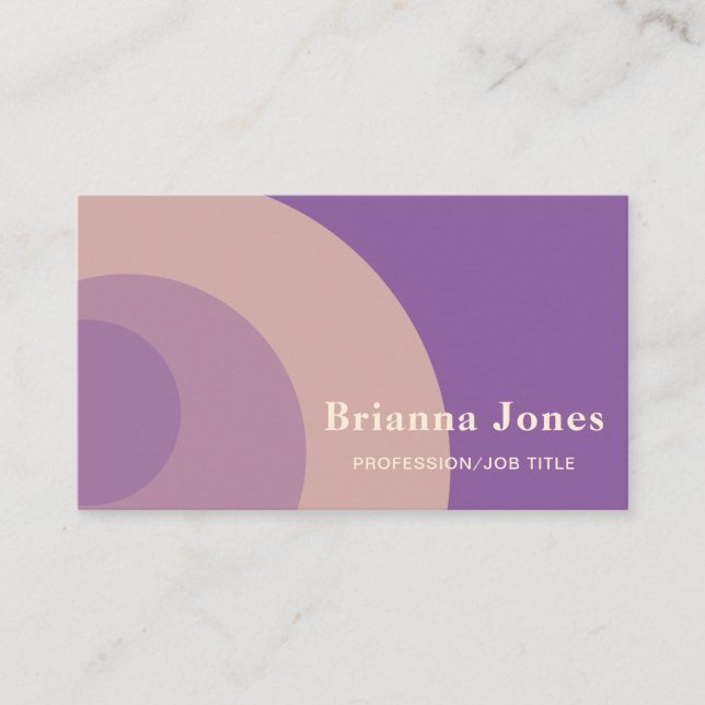 Purple Business Card (Front)