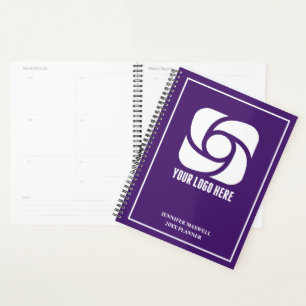 Purple Business Logo Custom 2027 Company Planner