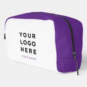 Purple Business Logo Name Instagram Travel Dopp Kit