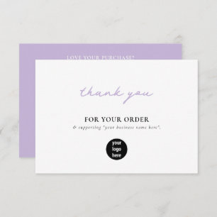 Purple Business Thank You Logo Social Media