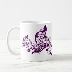 Purple Butterflies Coffee Mug