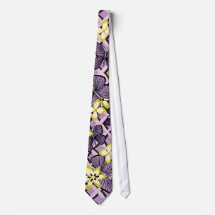 Purple Butterflies Tie