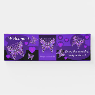 Purple butterfly 31 banner