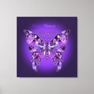 Purple Butterfly 31 Canvas Print