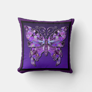 Purple Butterfly 31 Cushion