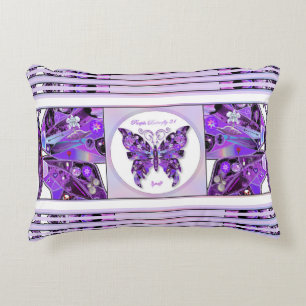 Purple Butterfly 31 Decorative Cushion