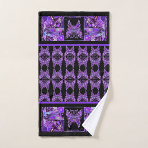 Purple Butterfly 31 Hand Towel