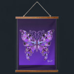 Purple Butterfly 31 hanging tapestry<br><div class="desc">K-pop music Fan Art : On this Purple Butterfly 31,  you could find 31 refs about my favourite k-pop Music of 7 Amazing Guys and their army of fans if you know them well! Or just,  enjoy this design and see what you want to see with your own meaning.</div>