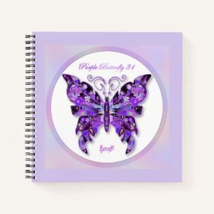 Purple Butterfly 31 Notebook
