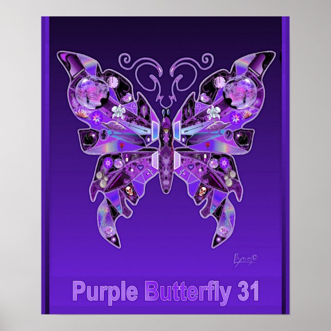 Purple Butterfly 31 Poster (Front)