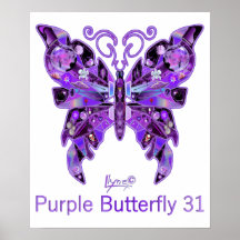 Purple Butterfly 31 Poster