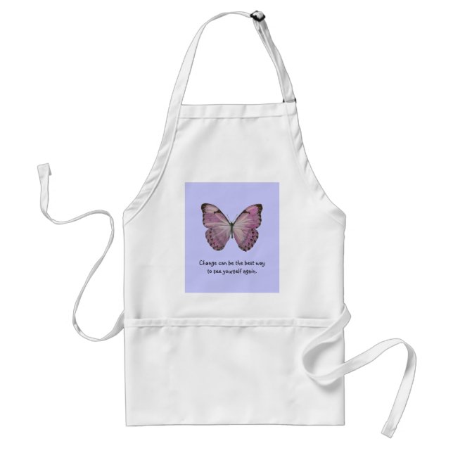 Purple Butterfly Apron (Front)