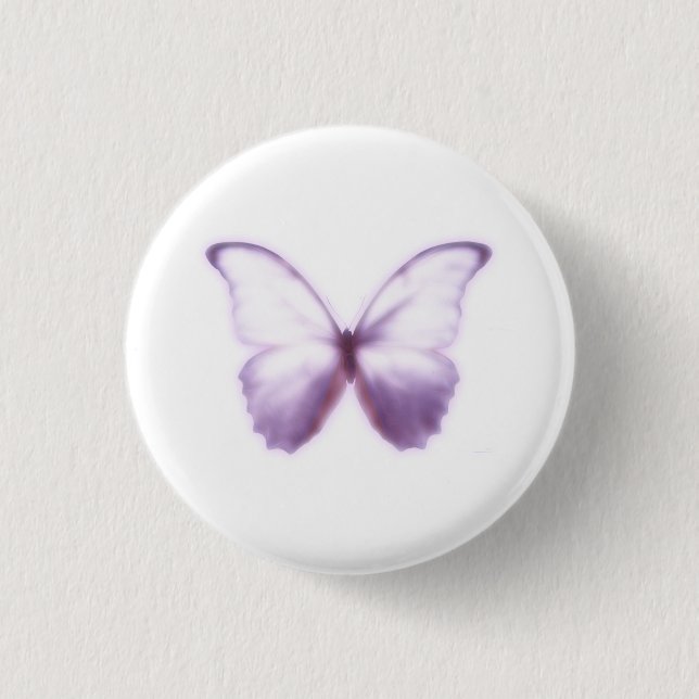 Purple Butterfly Button (Front)