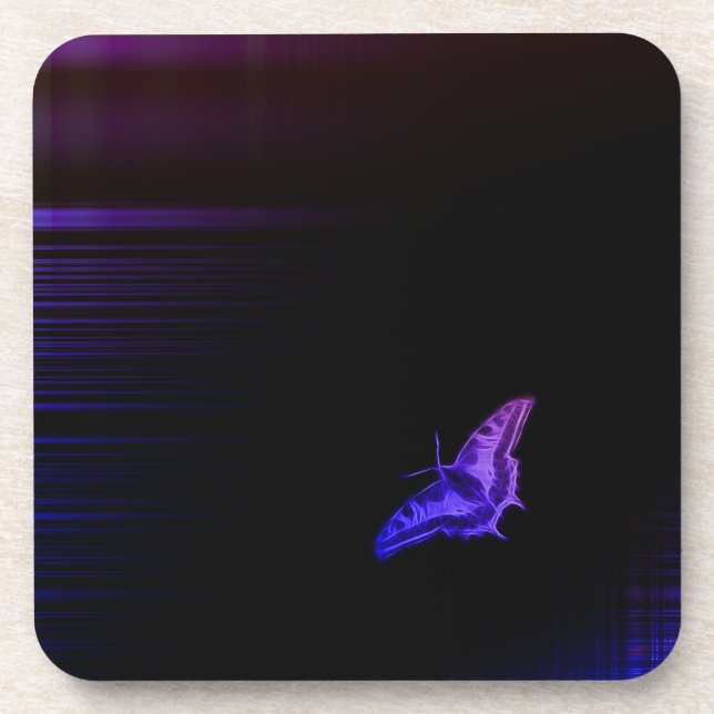 Purple Butterfly Coaster (Front)