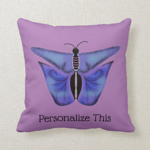 Purple Butterfly  Cushion