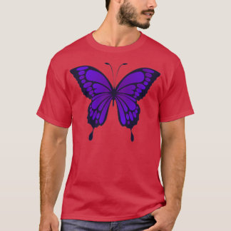 Purple butterfly emoji T-Shirt