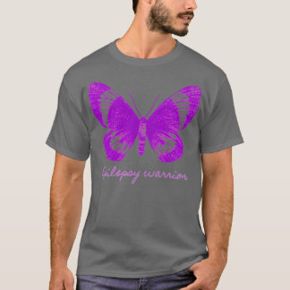 Purple Butterfly Epilepsy Awareness 2 T-Shirt