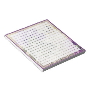 Purple butterfly floral notepad