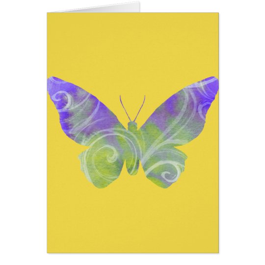 Purple Butterfly Greeting Card