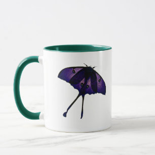 Purple Butterfly in Spring Garden Nature Photo Mug