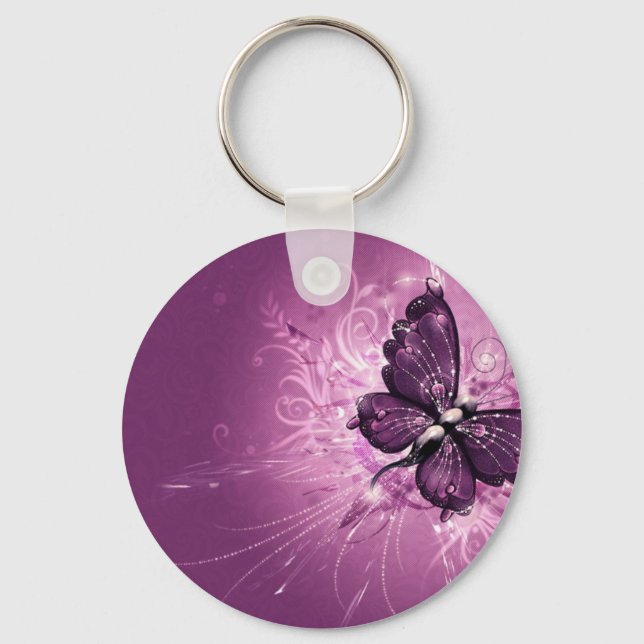 PURPLE BUTTERFLY KEY RING (Front)