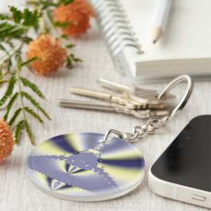 Purple Butterfly Key Ring