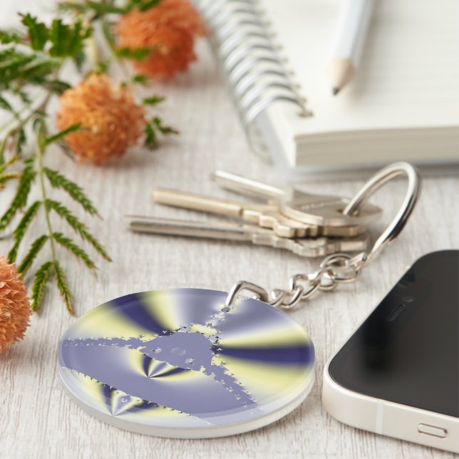 Purple Butterfly Key Ring (Front Right)