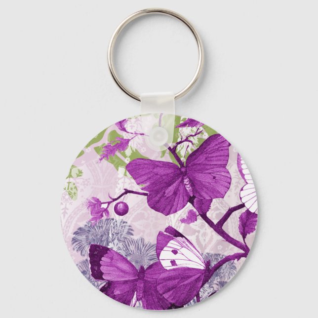 Purple Butterfly Keychain (Front)