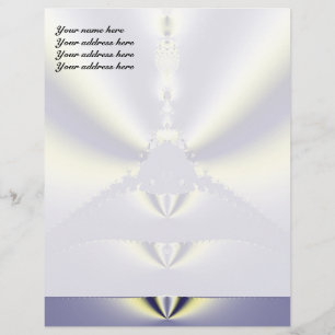 Purple Butterfly Letterhead Design