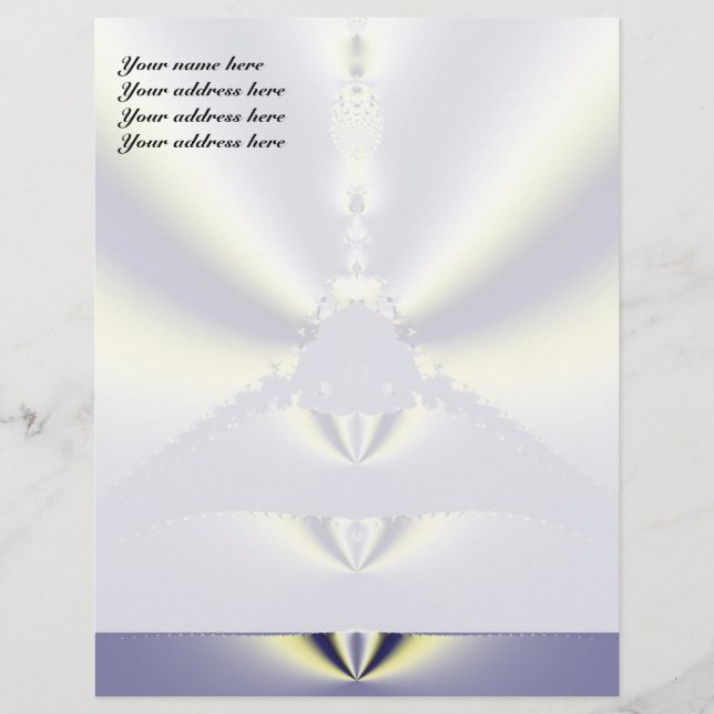 Purple Butterfly Letterhead Design (Front)