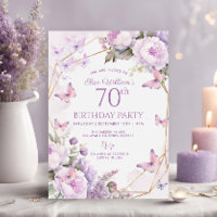 Purple Butterfly Lilac Garden Party 80th, Birthday