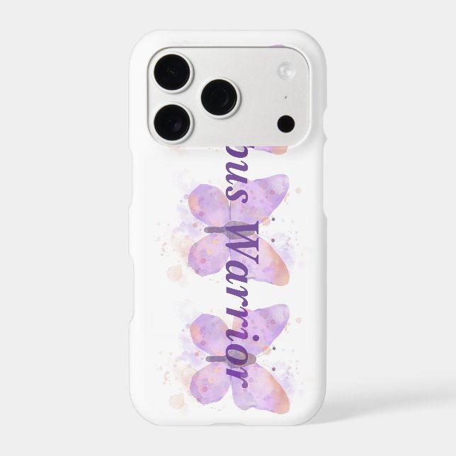 Purple Butterfly Lupus Warrior   (Back)