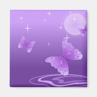 PURPLE BUTTERFLY MAGNET