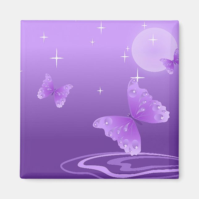 PURPLE BUTTERFLY MAGNET (Front)