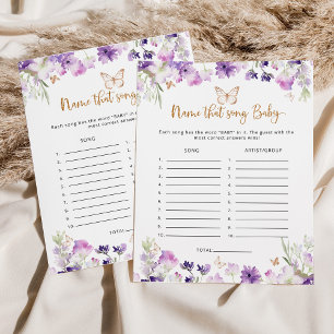 Purple butterfly Name that song Baby game