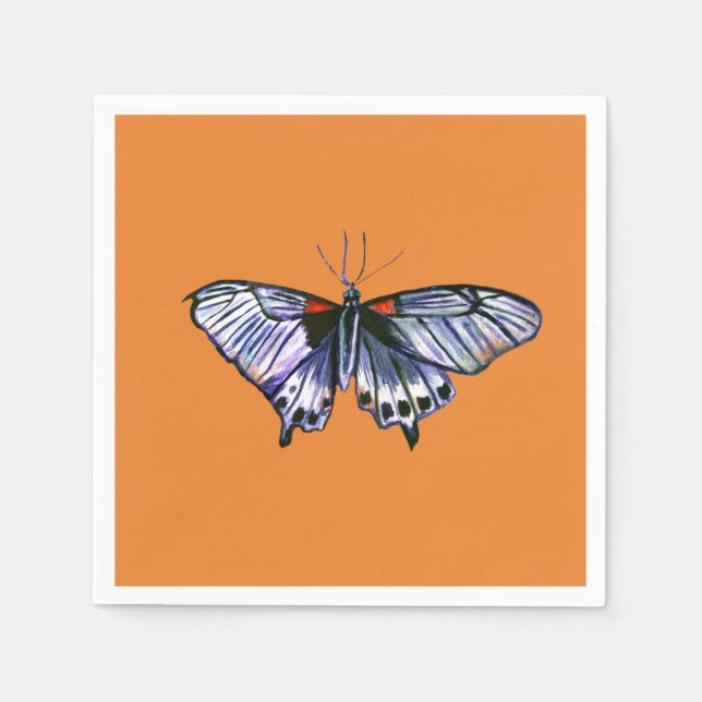 Purple Butterfly Napkin (Front)