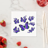 Purple Butterfly Napkin (Insitu)