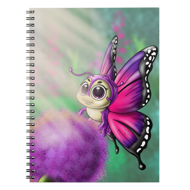 Purple Butterfly Notebook (Front)