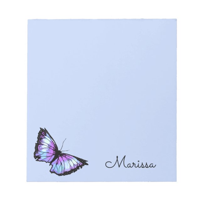 "Purple Butterfly" Notepad (Front)