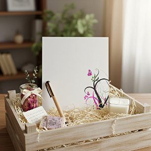 Purple butterfly Notepad