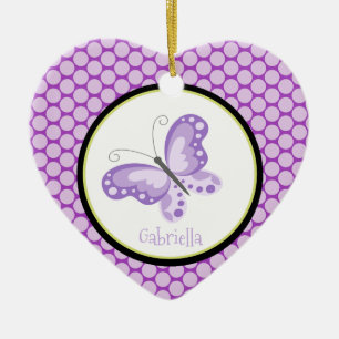 Purple Butterfly Ornament
