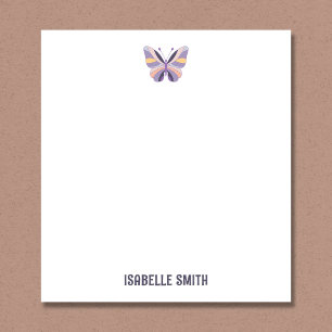 Purple Butterfly Personalised Notepad