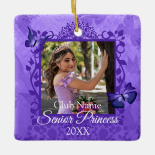 Purple Butterfly Personalised Ornament Girl's Club
