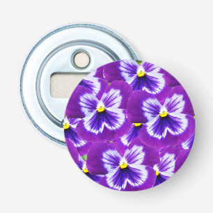 Purple Butterfly Shaped Pansies, Bottle Opener