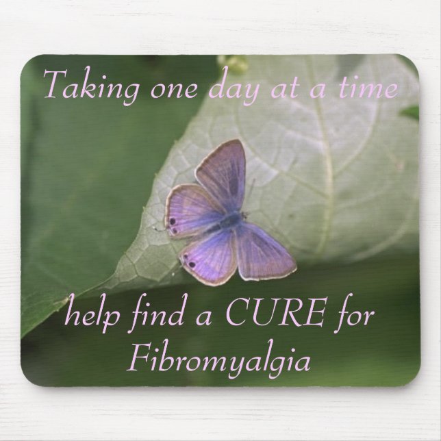 purple butterfly, Taking one day at a time help... Mouse Pad (Front)