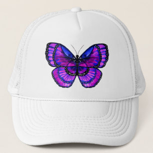 Purple Butterfly Trucker Hat